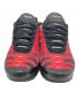 NIKE (ナイキ) Supreme (シュプリーム) スニーカー Air Max Plus Hyper Grape レッド×ブラック サイズ:27：25000円