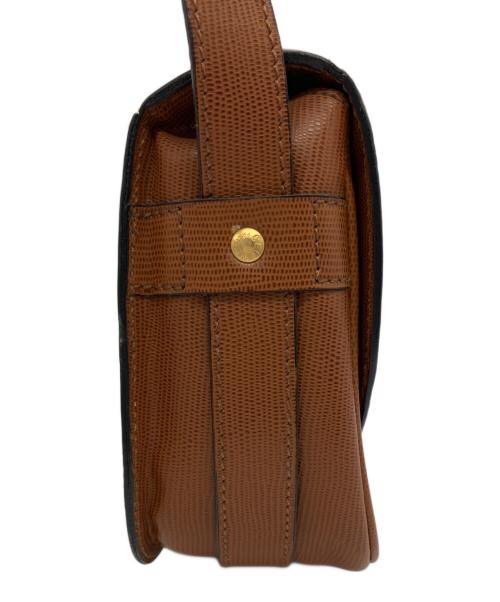CELINE（セリーヌ）CELINE (セリーヌ) ショルダーバッグ サークルロゴ ブラウンの古着・服飾アイテム