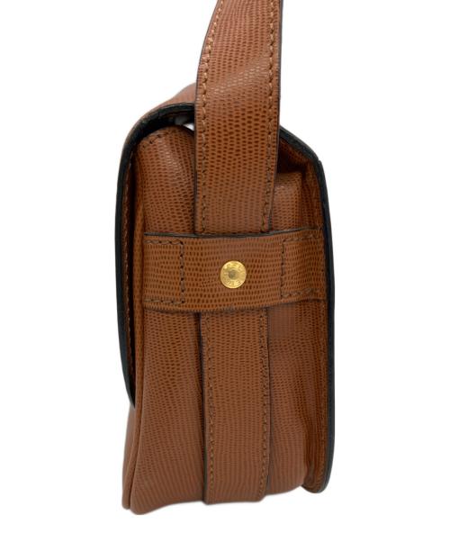 CELINE（セリーヌ）CELINE (セリーヌ) ショルダーバッグ サークルロゴ ブラウンの古着・服飾アイテム