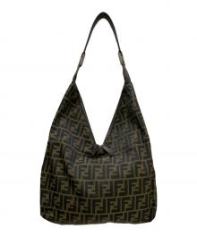 FENDI（フェンディ）の古着「ショルダーバッグ ズッカ」｜ベージュ