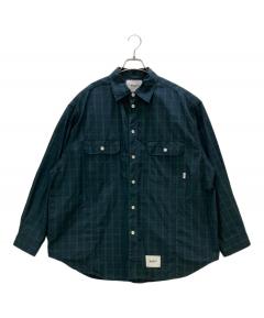 中古・古着通販】WTAPS (ダブルタップス) ネルシャツ ネイビー
