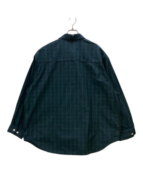 WTAPS（ダブルタップス）WTAPS (ダブルタップス) 長袖シャツ ネイビー×グリーン サイズ:3の古着・服飾アイテム