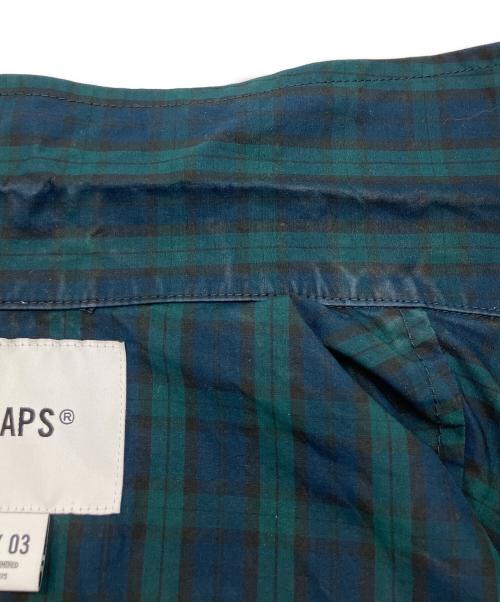 WTAPS（ダブルタップス）WTAPS (ダブルタップス) 長袖シャツ ネイビー×グリーン サイズ:3の古着・服飾アイテム