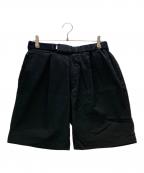 Graphpaperグラフペーパー）の古着「ハーフパンツ 25SS Solotex Twill Wide Chef Shorts」｜ブラック