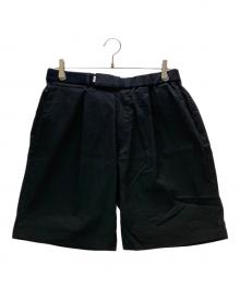Graphpaper（グラフペーパー）の古着「ハーフパンツ 25SS Solotex Twill Wide Chef Shorts」｜ブラック