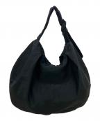 Y'sワイズ）の古着「NYLON WASHER TWILL GYOZA-STYLE BAG」｜ブラック