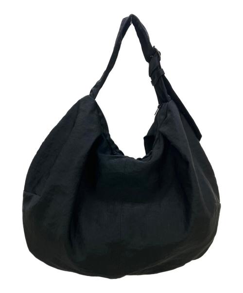 Y's（ワイズ）Y's (ワイズ) NYLON WASHER TWILL GYOZA-STYLE BAG ブラックの古着・服飾アイテム