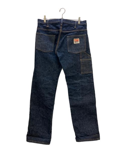 SAMURAI JEANS（サムライジーンズ）SAMURAI JEANS (サムライジーンズ) ダブルニー ペインタープラチナ耳セルビッチ デニムパンツ インディゴ サイズ:86cm (W34)の古着・服飾アイテム