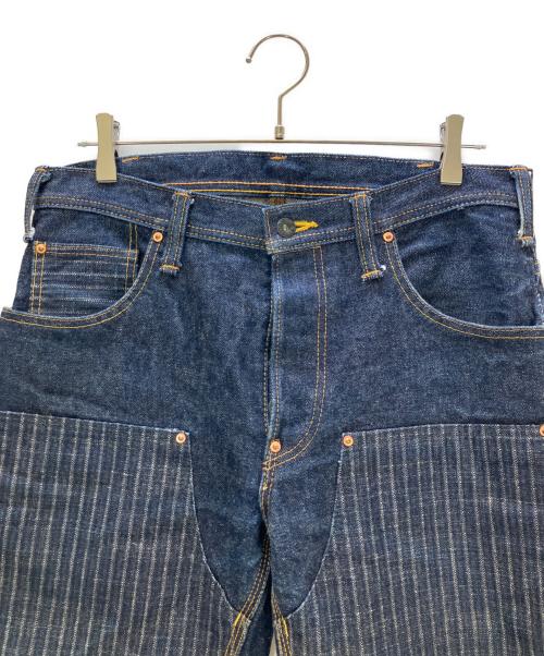 SAMURAI JEANS（サムライジーンズ）SAMURAI JEANS (サムライジーンズ) ダブルニー ペインタープラチナ耳セルビッチ デニムパンツ インディゴ サイズ:86cm (W34)の古着・服飾アイテム