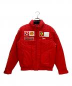 FILA×Ferrariフィラ×フェラーリ）の古着「レーシングジャケット」｜レッド