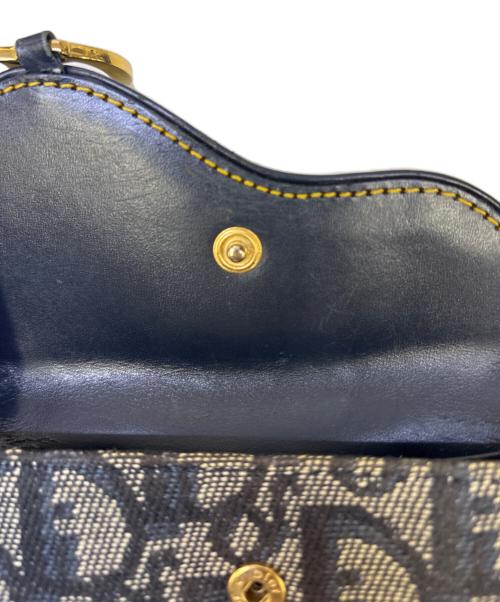 Christian Dior（クリスチャン ディオール）Christian Dior (クリスチャン ディオール) トロッターサドルウォレット ネイビーの古着・服飾アイテム