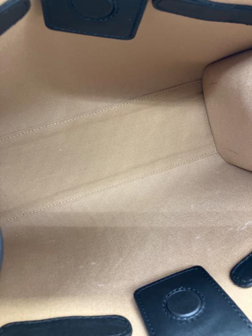 GIANNI CHIARINI（ジャンニ キアリーニ）GIANNI CHIARINI (ジャンニ キアリーニ) トートバッグ ベージュ×ブラックの古着・服飾アイテム