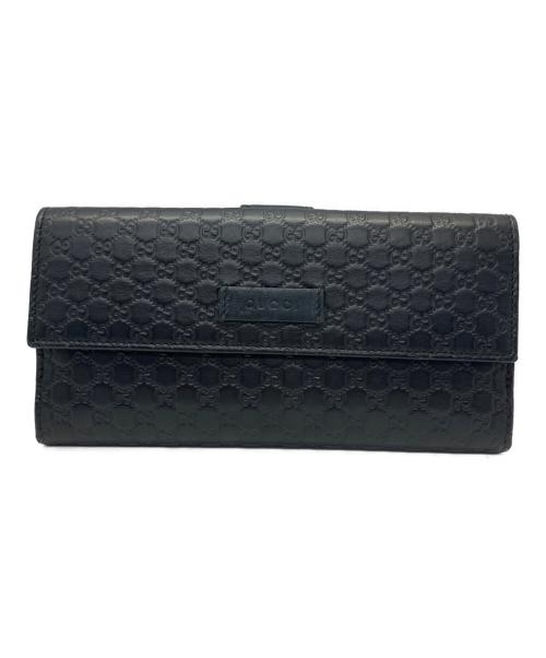 GUCCI（グッチ）GUCCI (グッチ) 長財布 ブラックの古着・服飾アイテム