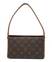 LOUIS VUITTON（ルイ ヴィトン）の古着「ショルダーバッグ モノグラム レシタル」｜ブラウン
