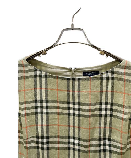 BURBERRY LONDON（バーバリーロンドン）BURBERRY LONDON (バーバリーロンドン) ノースリーブ・キャミソールワンピース ベージュ サイズ:40の古着・服飾アイテム