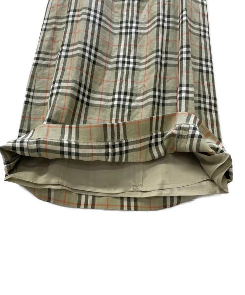 BURBERRY LONDON（バーバリーロンドン）BURBERRY LONDON (バーバリーロンドン) ノースリーブ・キャミソールワンピース ベージュ サイズ:40の古着・服飾アイテム