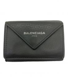 BALENCIAGA（バレンシアガ）の古着「3つ折り財布 ペーパーミニウォレット」｜グレー