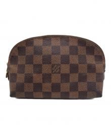 LOUIS VUITTON（ルイ ヴィトン）の古着「ポーチ ダミエ ポシェット・コスメティック」｜ブラウン