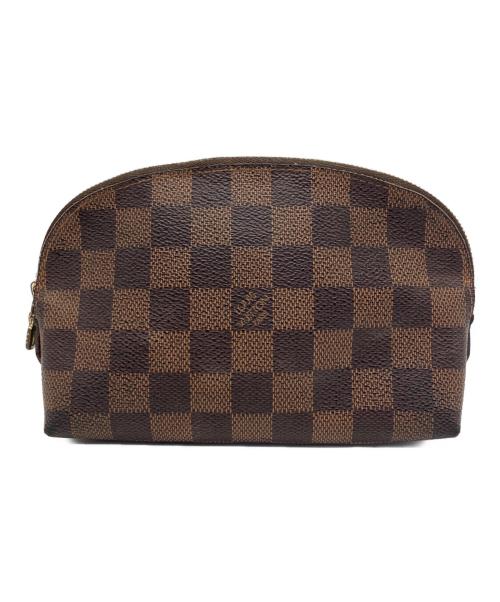 LOUIS VUITTON（ルイ ヴィトン）LOUIS VUITTON (ルイ ヴィトン) ポーチ ダミエ ポシェット・コスメティック ブラウンの古着・服飾アイテム