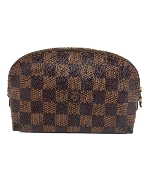 LOUIS VUITTON（ルイ ヴィトン）LOUIS VUITTON (ルイ ヴィトン) ポーチ ダミエ ポシェット・コスメティック ブラウンの古着・服飾アイテム