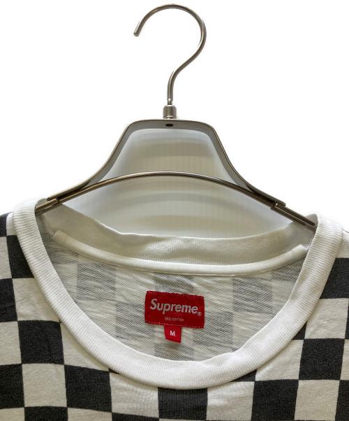 SUPREME（シュプリーム）SUPREME (シュプリーム) 半袖カットソー 2017 pocket tee ホワイト×ブラック サイズ:Mの古着・服飾アイテム
