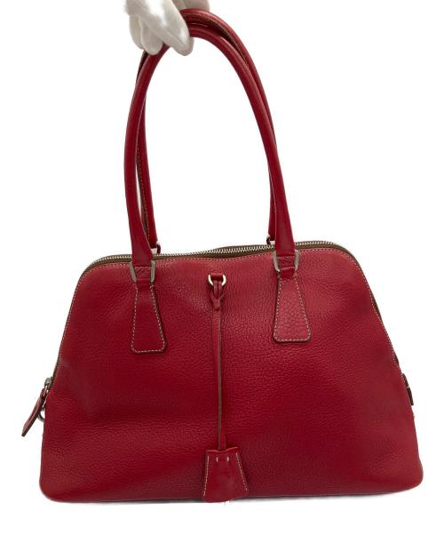 PRADA（プラダ）PRADA (プラダ) ハンドバッグ レッドの古着・服飾アイテム
