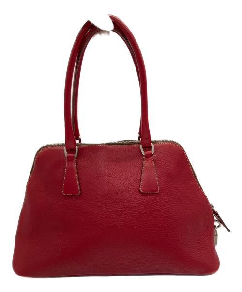 PRADA（プラダ）PRADA (プラダ) ハンドバッグ レッドの古着・服飾アイテム