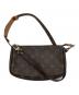 LOUIS VUITTON（ルイ ヴィトン）の古着「ショルダーバッグ モノグラム ポシェット・アクセソワール」｜ブラウン
