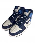 NIKEナイキ）の古着「AIR JORDAN 1 RETRO HIGH OG」｜ホワイト×ネイビー