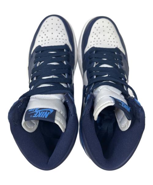NIKE（ナイキ）NIKE (ナイキ) AIR JORDAN 1 RETRO HIGH OG ホワイト×ネイビー サイズ:US7の古着・服飾アイテム