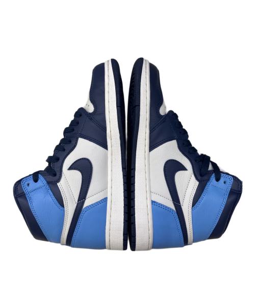 NIKE（ナイキ）NIKE (ナイキ) AIR JORDAN 1 RETRO HIGH OG ホワイト×ネイビー サイズ:US7の古着・服飾アイテム