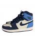NIKE (ナイキ) AIR JORDAN 1 RETRO HIGH OG ホワイト×ネイビー サイズ:US7：15000円