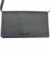 GUCCI (グッチ) ショルダーウォレット GG マイクログッチシマレザー ブラック：40000円