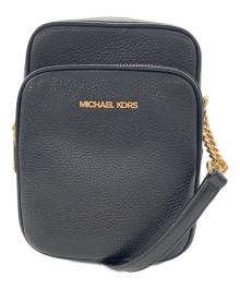 MICHAEL KORS（マイケルコース）の古着「JET SET TRAVEL NS チェーン クロスボディ ミディアム」｜ブラック