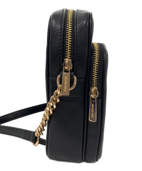MICHAEL KORS（マイケルコース）MICHAEL KORS (マイケルコース) JET SET TRAVEL NS チェーン クロスボディ ミディアム ブラックの古着・服飾アイテム