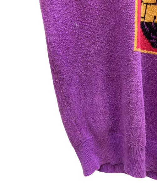 Hysteric Glamour（ヒステリックグラマー）Hysteric Glamour (ヒステリックグラマー) INCREDIBLEジャガード プルオーバー パープル サイズ:Mの古着・服飾アイテム