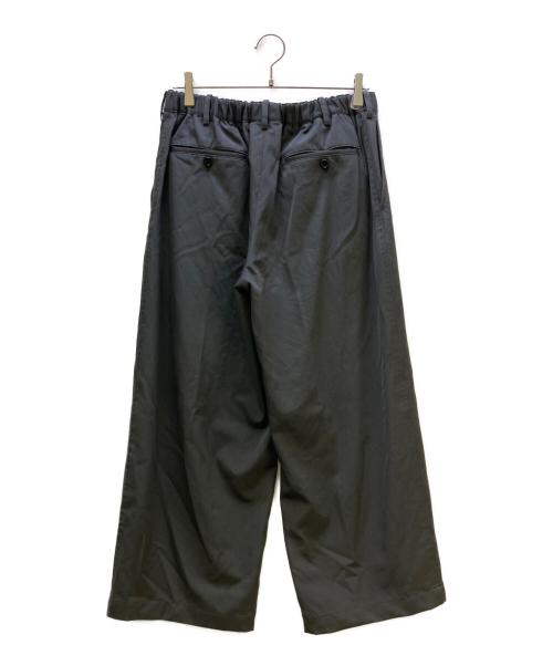 Graphpaper（グラフペーパー）Graphpaper (グラフペーパー) ワイドスラックス Scale Off Wool Wide Slacks グレー サイズ:1の古着・服飾アイテム