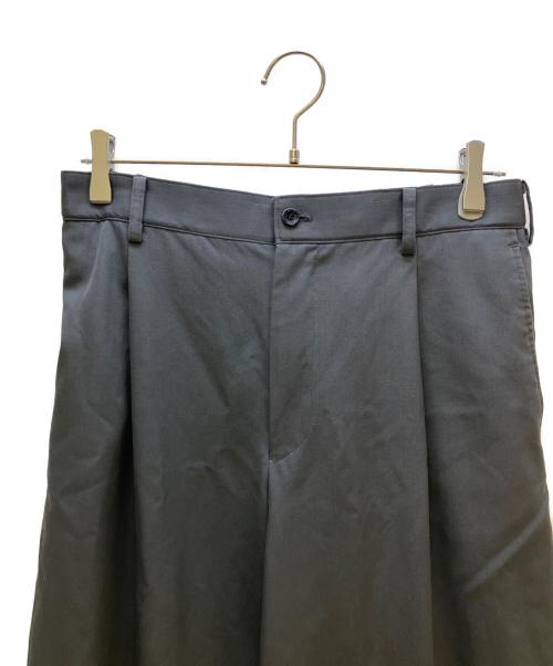 Graphpaper（グラフペーパー）Graphpaper (グラフペーパー) ワイドスラックス Scale Off Wool Wide Slacks グレー サイズ:1の古着・服飾アイテム