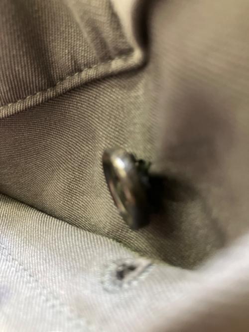 Graphpaper（グラフペーパー）Graphpaper (グラフペーパー) ワイドスラックス Scale Off Wool Wide Slacks グレー サイズ:1の古着・服飾アイテム