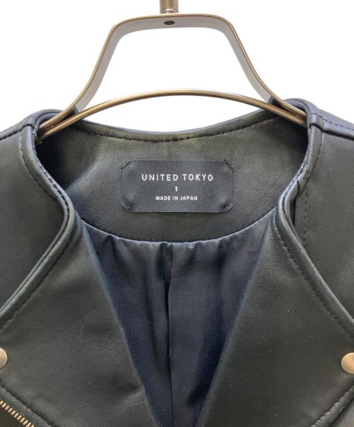 UNITED TOKYO（ユナイテッドトーキョー）UNITED TOKYO (ユナイテッドトーキョー) ライダースジャケット ブラック サイズ:1の古着・服飾アイテム