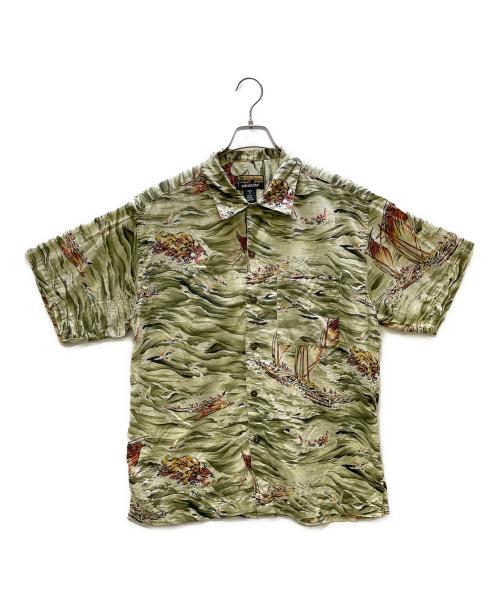 pataloha（パタロハ）pataloha (パタロハ) アロハシャツ グリーン サイズ:Mの古着・服飾アイテム