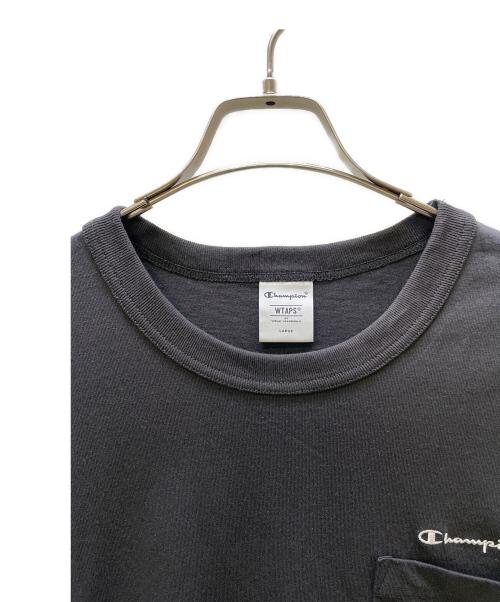 Champion（チャンピオン）Champion (チャンピオン) WTAPS (ダブルタップス) 半袖カットソー ブラック サイズ:Lの古着・服飾アイテム