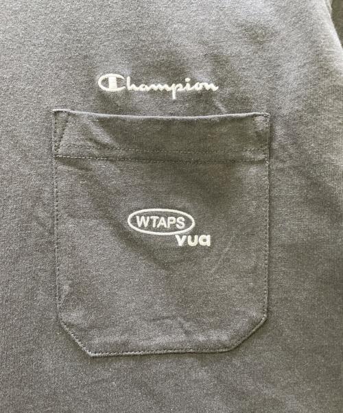 Champion（チャンピオン）Champion (チャンピオン) WTAPS (ダブルタップス) 半袖カットソー ブラック サイズ:Lの古着・服飾アイテム