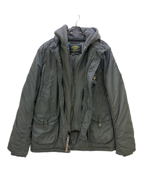 ALPHA INDUSTRIES（アルファインダストリーズ）ALPHA INDUSTRIES (アルファインダストリーズ) ジャケット グレー サイズ:XLの古着・服飾アイテム