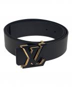 LOUIS VUITTONルイ ヴィトン）の古着「サンンチュールLV オプティック 」｜ブラック