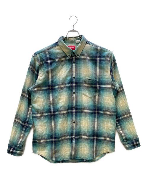 SUPREME（シュプリーム）SUPREME (シュプリーム) 長袖シャツ ブルー サイズ:Lの古着・服飾アイテム
