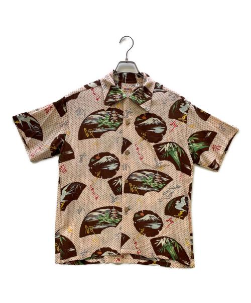 Sun Surf（サンサーフ）Sun Surf (サンサーフ) アロハシャツ ブラウン×ピンク サイズ:M 未使用品の古着・服飾アイテム