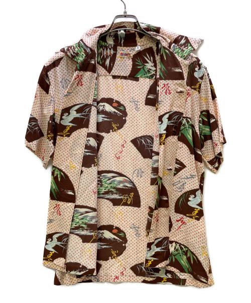 Sun Surf（サンサーフ）Sun Surf (サンサーフ) アロハシャツ ブラウン×ピンク サイズ:M 未使用品の古着・服飾アイテム