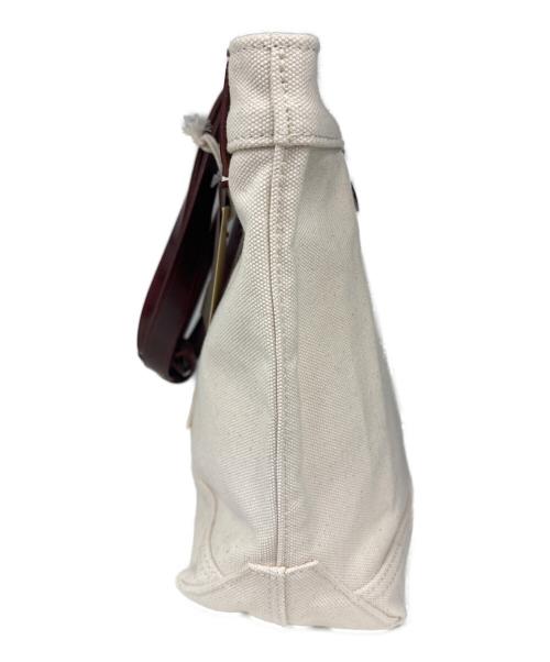 RRL（ダブルアールエル）RRL (ダブルアールエル) レザートリム ツイル トート ベージュ×ブラウン 未使用品の古着・服飾アイテム