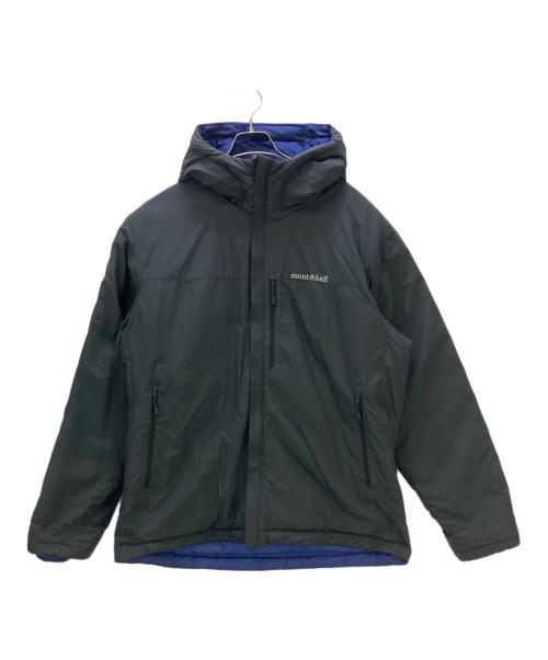 mont-bell（モンベル）mont-bell (モンベル) リバーシブルダウンジャケット ブラック×パープル サイズ:XLの古着・服飾アイテム